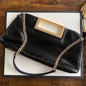 Black leather Michael Kors handbag